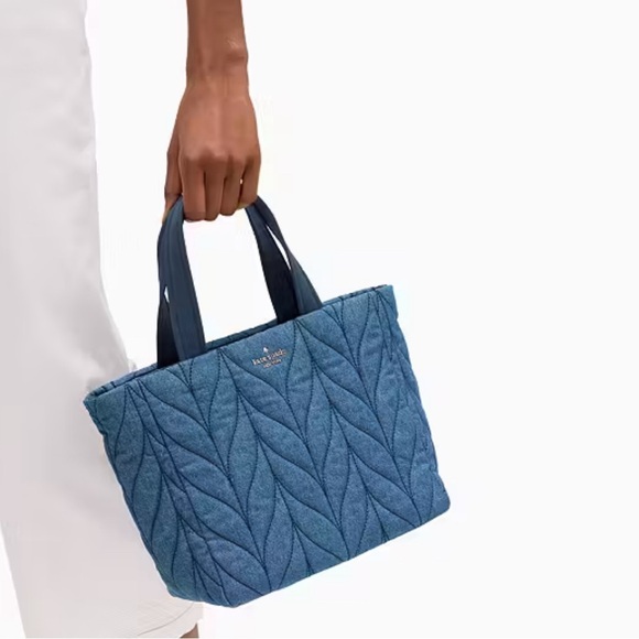 Kate Spade Ellie Denim Small Tote and Wallet - Picture 1 of 16